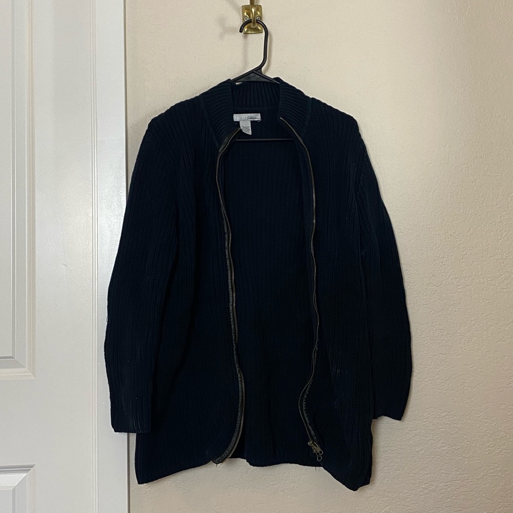 Black knit jacket poor condition